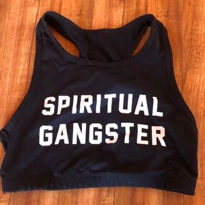 Spiritual gangster medium sports bra